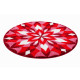 Tapis de salle de bain wings of joy rouge rond 80 cm 