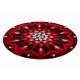 Tapis de salle de bain cognition rouge rond 80 cm 