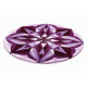 Tapis de salle de bain meaningfulness violet rond 80 cm 