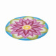 Tapis de salle de bain understanding violet rond 80 cm 