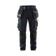 Pantalon artisan stretch coloris  15991343 marine fonce-noir 