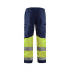 Pantalon artisan stretch haute-visibilité  15511811 marine-jaune fluo