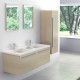 Meuble salle de bains 120 cm + colonne -legno 