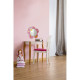 Miroir lumineux novelty, polypropylène, rose 