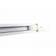 Rail spot binaire monophasé 1m blanc 
