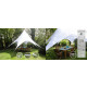 Toiles solaires tepee 350 x380  cm blanc 