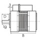 Moteur de brûleur 60 2 90 32M 90W - BALTUR : 0005010065 