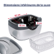 Bpac nettoyeur ultrason 2,5 litres 120 watts domestique 