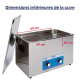 Bpac nettoyeur ultrasons 28 litres analogique 