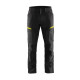 Pantalon maintenance stretch coloris  14041800 Noir-Jaune fluo