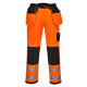 Pantalon de travail holster stretch haute visibilité pw3 - Couleur et Taille au choix Orange-Noir