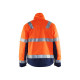 Veste hiver haute-visibilité coloris  48621811 orange fluo-marine 