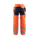 Pantalon artisan haute-visibilité stretch poches choix coloris  15521811 orange fluo-marine 
