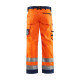 Pantalon artisan haute-visibilité coloris choix  15661811 orange fluo-marine 
