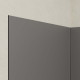 Pack 2 panneaux muraux en aluminium gris 120x210 cm + profilés finition et angle noir Aurlane - PACP306 