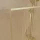 Pare baignoire rabattable 80x140cm - profilé or doré brossé - verre trempé ondulé 5mm Aurlane - FAC1038 