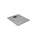 Pack receveur gris effet pierre 90x120 cm et grille décor linéaire noire mate 