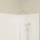 Pack 2 Panneaux muraux en aluminium blanc 80+120×210 cm + Profilés chrome - WALL'IT Aurlane - PACP316 