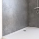 Pack de 2 Panneaux muraux Pierre Silver Grey 90+120×210 cm avec profilés anodise brillant - STONE’IT Aurlane - PACP245 