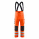 Pantalon de pluie à bretelles haute visibilité blaklader niveau 3 - Couleur au choix Orange-fluo