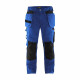 Pantalon de travail artisan blaklader à poches flottantes polycoton - Coloris et taille au choix Bleu-royal-Noir