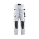 Pantalon de travail peintre blaklader +stretch blanc/gris foncé 10951330 - Taille au choix 