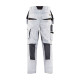 Pantalon de travail peintre blaklader +stretch poches flottantes blanc/gris foncé 10961330 - Taille au choix 