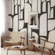 Papier peint abstrait noir et blanc - ASTRATTA NERA++ 