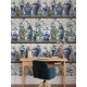 Papier peint chinoiserie avec vases Ming - VASI MING++ 