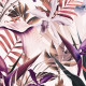 Papier peint rose exotique tropical Hawaïen - TROPICALEROSA++ 
