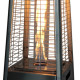 Parasol chauffant pyramidal gaz 13kw tube verre chauffage pour terrasse + connectique gaz complet 