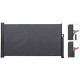 Paravent rétractable 1,4x3m anthracite 