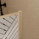 Pare baignoire pivotant 140x80 cm HINATA - Style Japandi géométrique Aurlane - FAC1065 