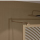 Paroi de douche 140 x 200 - Style Japandi courbes douces - Cadre effet Bois - Verre 6mm - HINATA Aurlane - FAC1113 