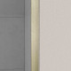 Paroi de douche 160x200cm verre transparent - Barre de fixation extensible et profil Or Brossé - FREEDOM 2 GOLD Aurlane - PACF491 