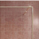 Paroi de douche 90x200cm - Verre anticalcaire - Encadrement Ultra-Fin - Finition Or Brossé - LEA Aurlane - FAC1122 