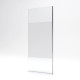 Paroi de douche à l’italienne - 80x200 cm verre transparent 8 mm - Bande dépolie Aurlane - FAC231 