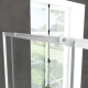 Paroi porte de douche coulissante blanc 100x185cm extensible - WHITY slide 100 Aurlane - FAC493 
