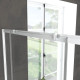 Paroi porte de douche coulissante blanc 120x185cm extensible - WHITY Slide 120 Aurlane - FAC494 
