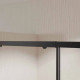 Paroi porte de douche coulissante Noir 140x185cm - Extensible de 126.5 à 140.5 cm - BLACK SLIDE 120 Aurlane - FAC1130 