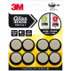 Patin gliss & block adhesif 23mm noir/beige - 3m -152391 