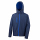 Veste softshell homme à capuche result - Coloris et taille au choix Marine