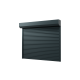 Porte de garage gris anthracite à enroulement lames de 75mm - pose sous linteau intérieur - Dimension au choix 