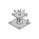 Pied de poteau avec platine PP-100 - PP80 