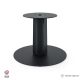 Pied central DECO-GEM pour table basse en acier à visser Zircon, H.39 cm Noir