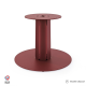 Pied central DECO-GEM pour table basse en acier à visser Zircon, H.39 cm Red brown