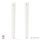 Lot de 2 pieds d'angle DECO-GEM pour table haute en acier Saphir, H.75 cm Blanc