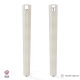 Lot de 2 pieds d'angle DECO-GEM pour table haute en acier Saphir, H.90 cm Champagne