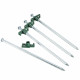 Lot de 4 piquets avec tête à crochet longs de 25 cm 