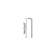 Piquet de jardin beige flow 1 ampoule 